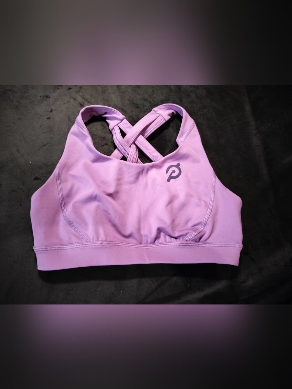 Peloton Move Mission Strappy Sports Bra Purple Lilac Medium Support - Small